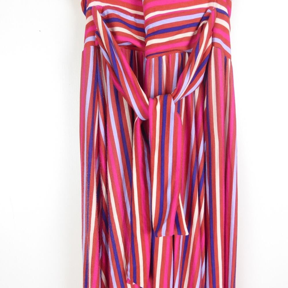 Anthropologie Maeve Dress Womens SZ M Sleeveless Striped Boho Ruffled Coastal - Picture 11 of 15